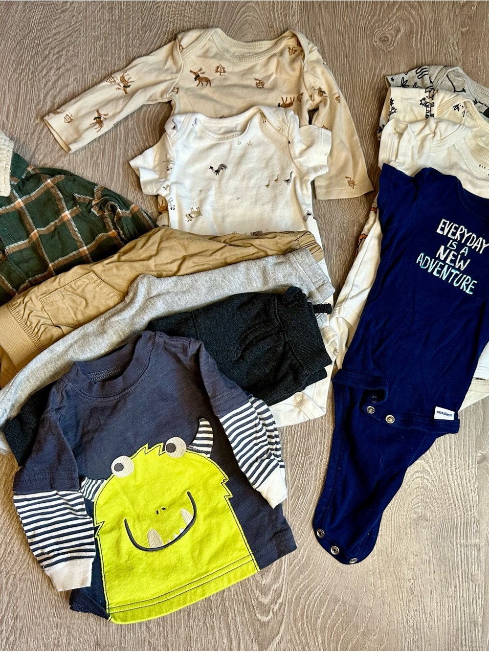 3-6 month clothing bundle “The Outdoorsman Collection” Cat & Jack, Gerber 11pc